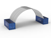 Στέγαστρα εμπορευματοκιβωτίων - 40ft x 20ft x 15ft (12m x 6m x 4.5m)