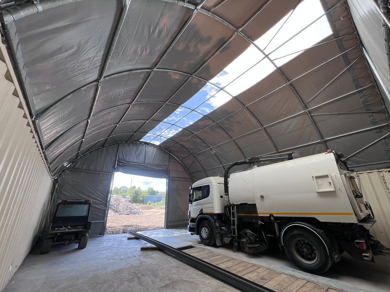 Hapësira 10m (33ft) | Tenda Kontejnerësh - 33ft x 12ft (10m x 3.6m)